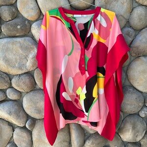 NEW YORK & COMPANY Stretch Vibrant, Modern Top Summer Cover-Up